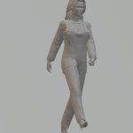 figure of a woman walking