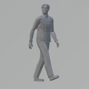  model of a man walking