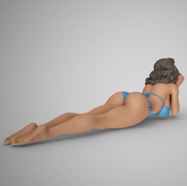 Figure of a women sunbathing