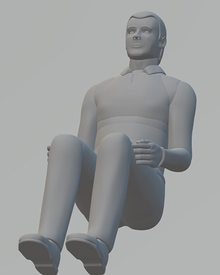 Figure of a Man Sitting Down